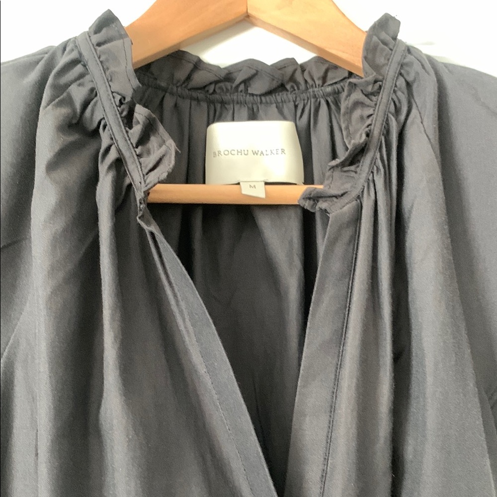 Brochu Walker Slate colored Ruffle Dress